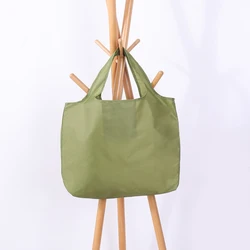 Eco-Friendly Reusable Folding Shoulder Bag - Portable Handbag (Green)