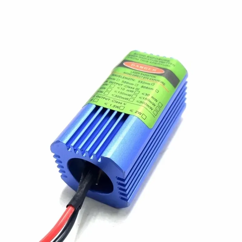 DC12V Birght Green Dot Laser 532nm 50mW Laser Diode Module Heatsink Cooling