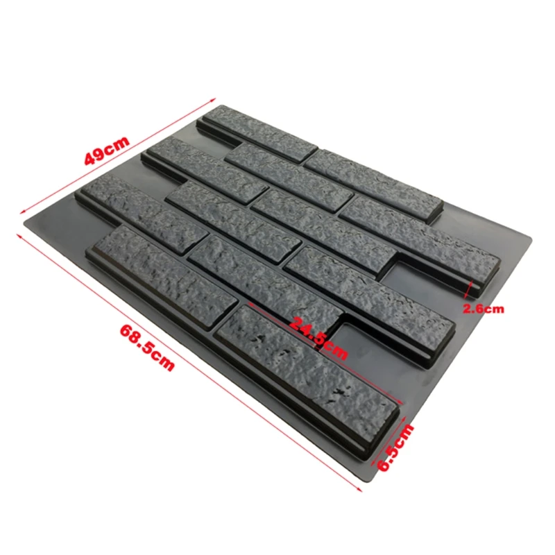 DIY for Path Maker Paving Cement Brick Mold Stepping Pavement Paver Plastic Concrete Mould Garden Decoration