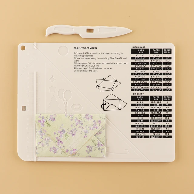 Creative Envelope Maker Board 6.4*8.5 inch Multi-Purpose Scoring Tool for Card  Making Machine DIY Gift Box Letter Scratch Maker - AliExpress