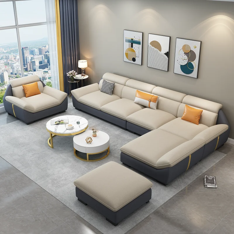 

Lounge Living Room Sofas Modern Sectional Modular Design Sofa Nordic Minimalist Divano Soggiorno Di Lusso Luxury Furniture