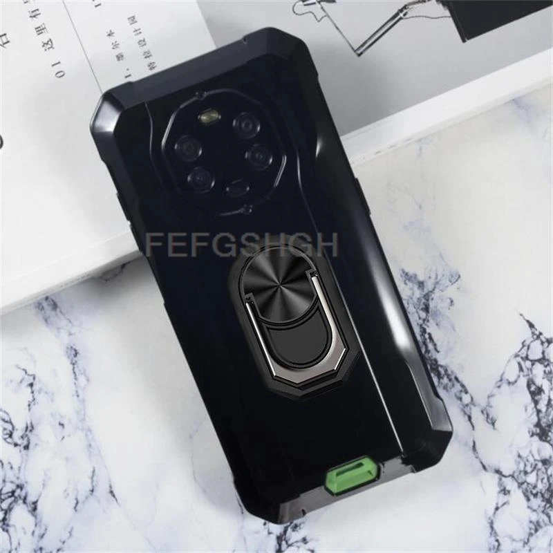 Durable Silicone Finger Ring Case for Blackview Smartphone - Soft TPU Protective Cover