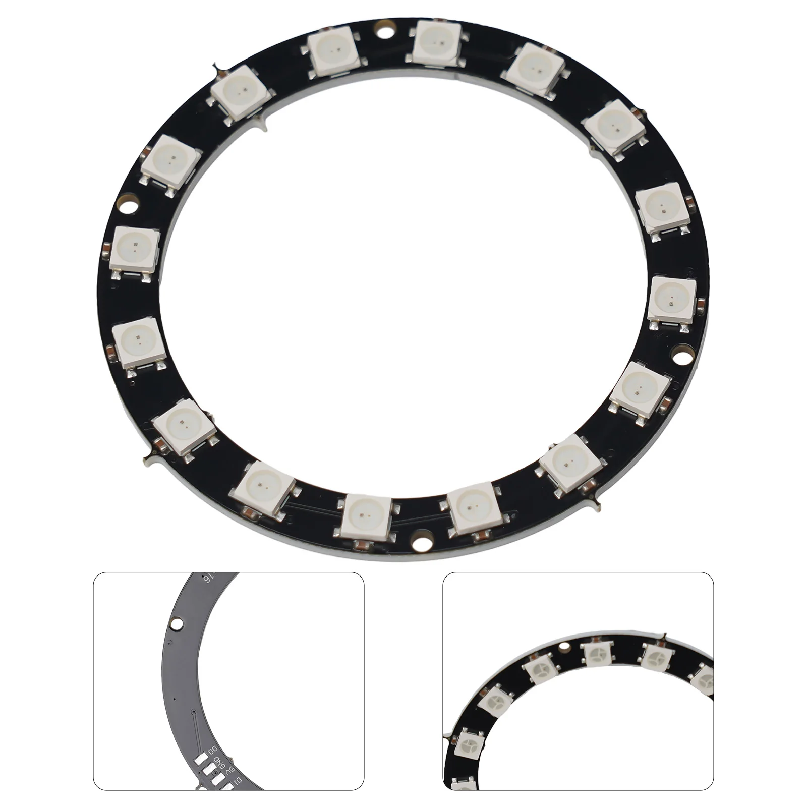 5V LED-Ring Individuell adressierbare RGB-LED - NeoPixel-Ring für WS2812 Vollfarb-Treiberlampe Tragbares Beleuchtungszubehör – Detail 35