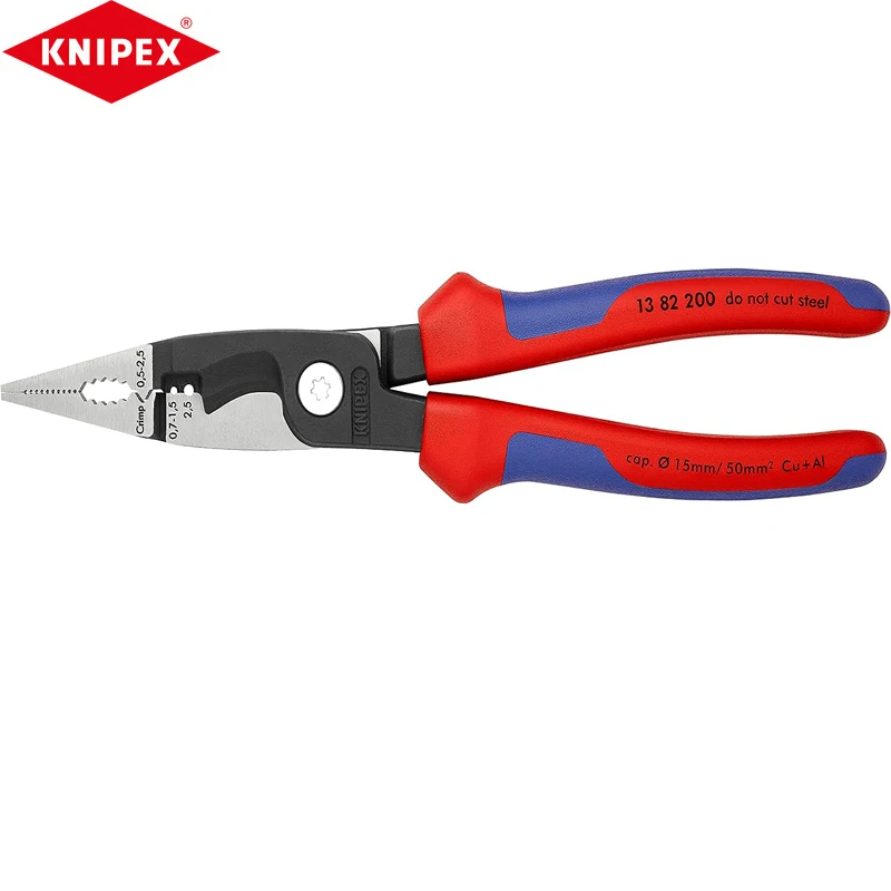 Knipex 13 82 200 Pinze Per Installazione Elettrica Lucidatura Manico Bicolore Materiali Di Alta Qualità Squisita Fattura