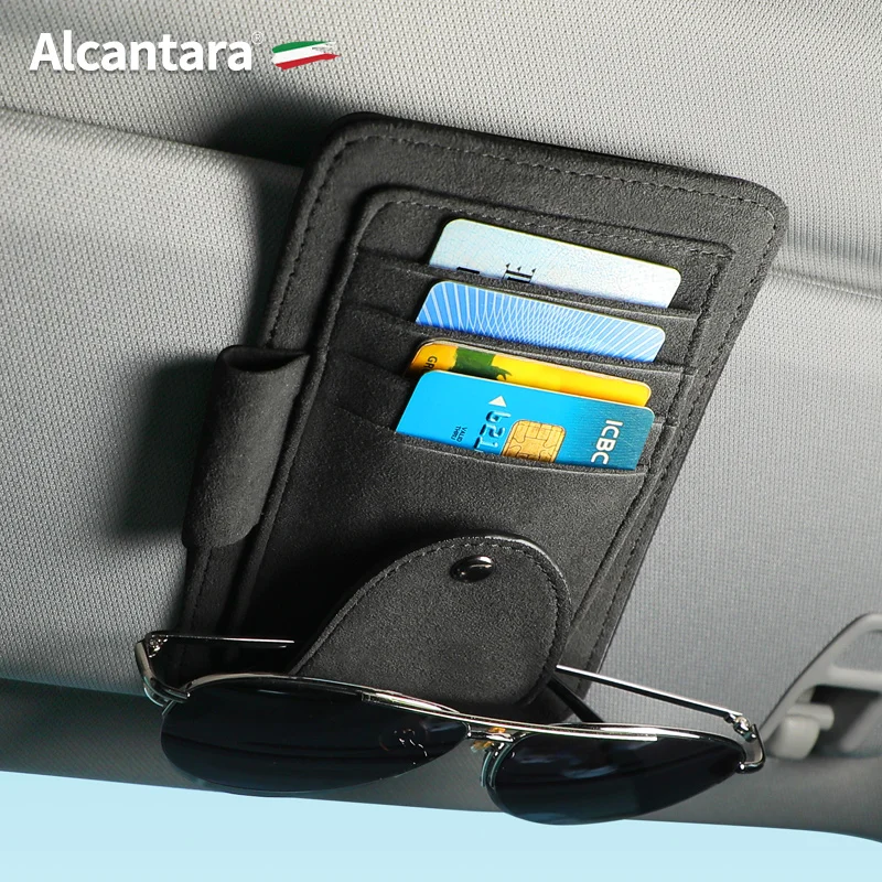 

Car Sun Multifunctional Visor Bill Glasses Holder Clip Large Capacity Card Pack Organize For Subaru STI Impreza Liberty Forester