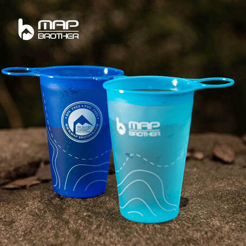 200ml Foldable Soft Flask TPU Squeeze Outdoor Sport Running Water Bottle