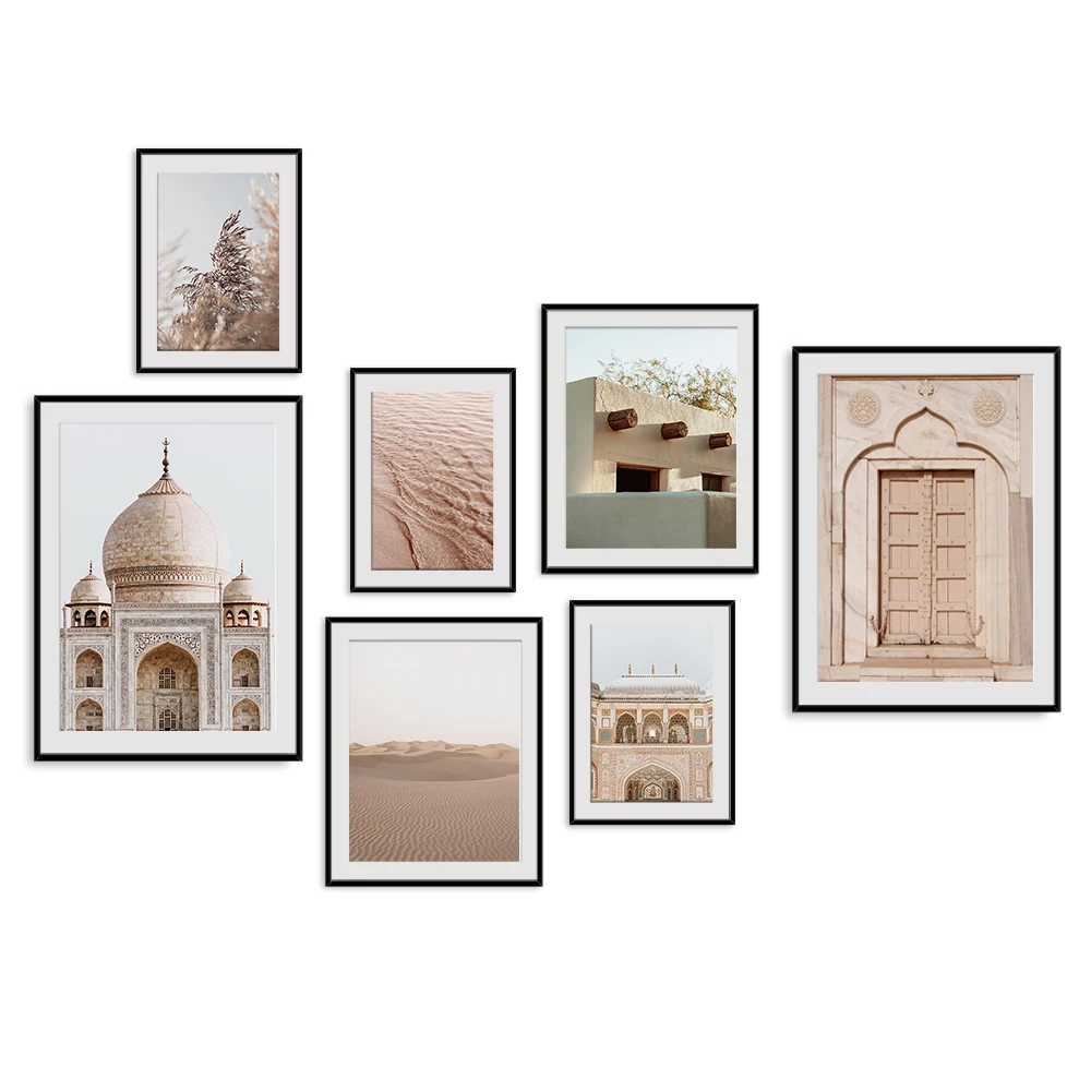 

Beach Plant Leaf Door Travel Moroccan Landscape Islam Poster for Wall Print Art Canvas Painting Decorative Picture Living Room
