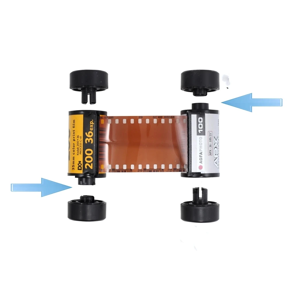 35mm to 120 Film Adapter Canister Converter for Camera 2 Sets