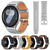 22mm 20mm Leather Bracelet For Samsung Galaxy Watch Strap Watch7 LTE 6 5 4 Classic 5Pro 40mm 44mm Watch band for huawei gt 5 4 2