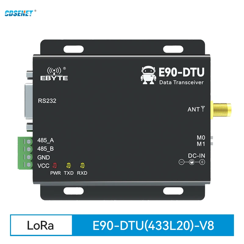 

Wireless Transceiver LoRa RS232 RS485 433MHz 20dbm CDSENET E90-DTU(433L20) 5km PLC Transceiver Receiver Radio Modem 433 MHz LoRa