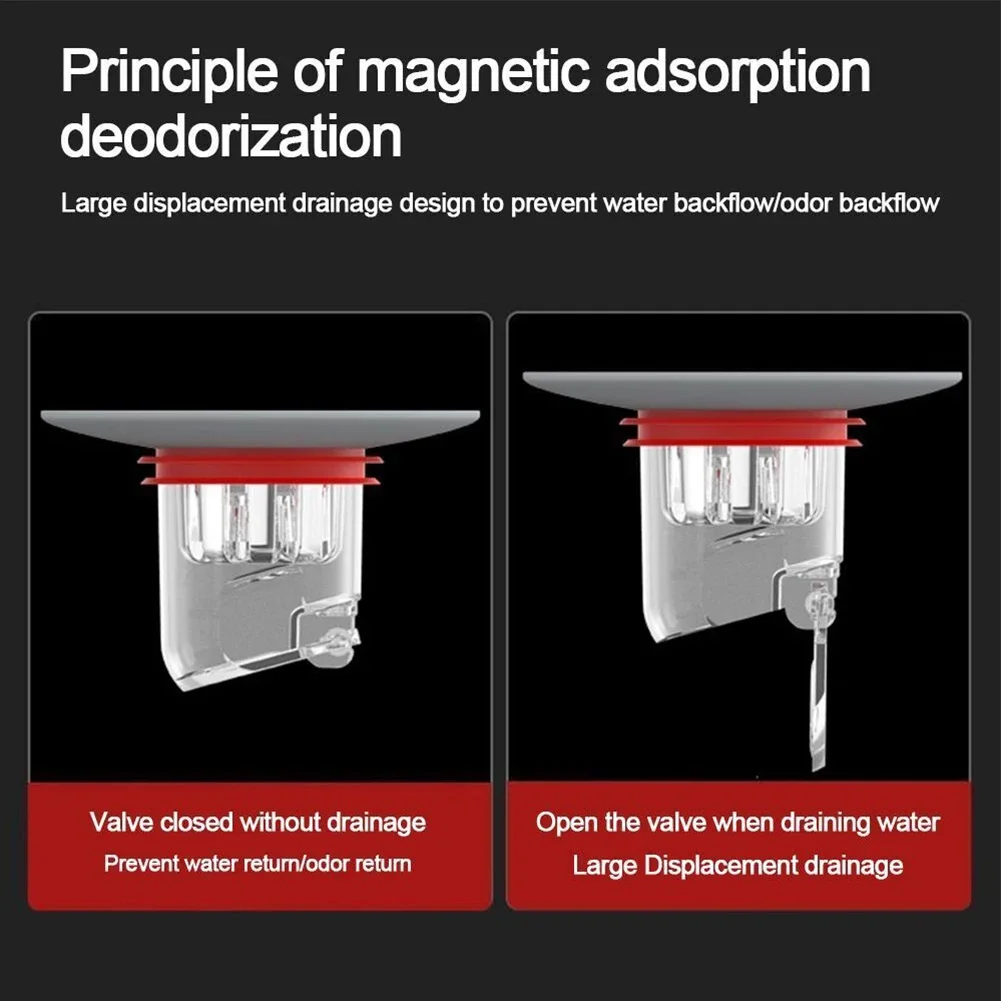 

Floor Drain Floor Drain Core Air-tight Sealing Floor Drain Core For Bathroom Toilet For Household Sewer Deodorant Core