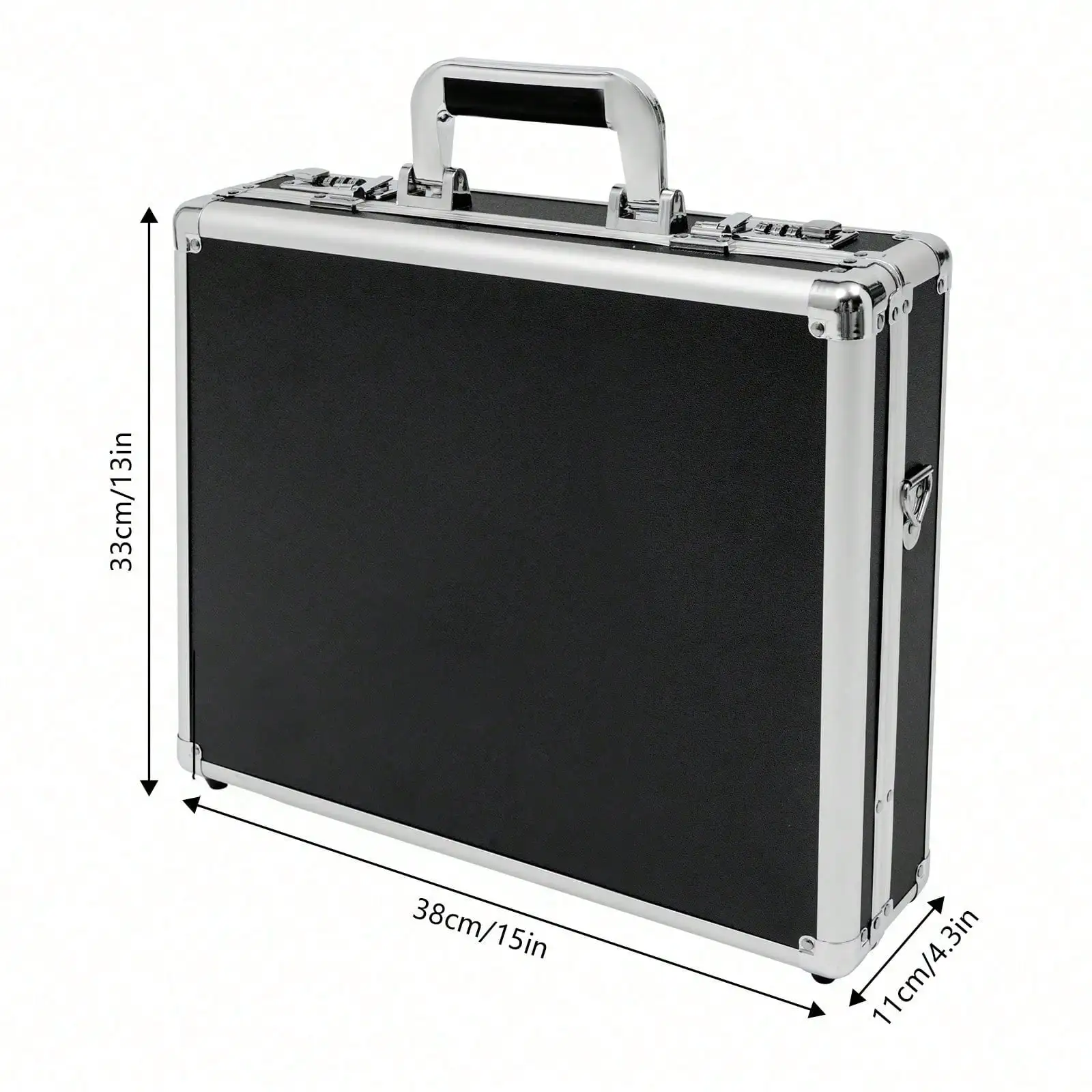 Hard Security Briefcase With Dual Combination Locks 1