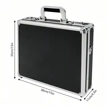 Hard Security Briefcase With Dual Combination Locks 1