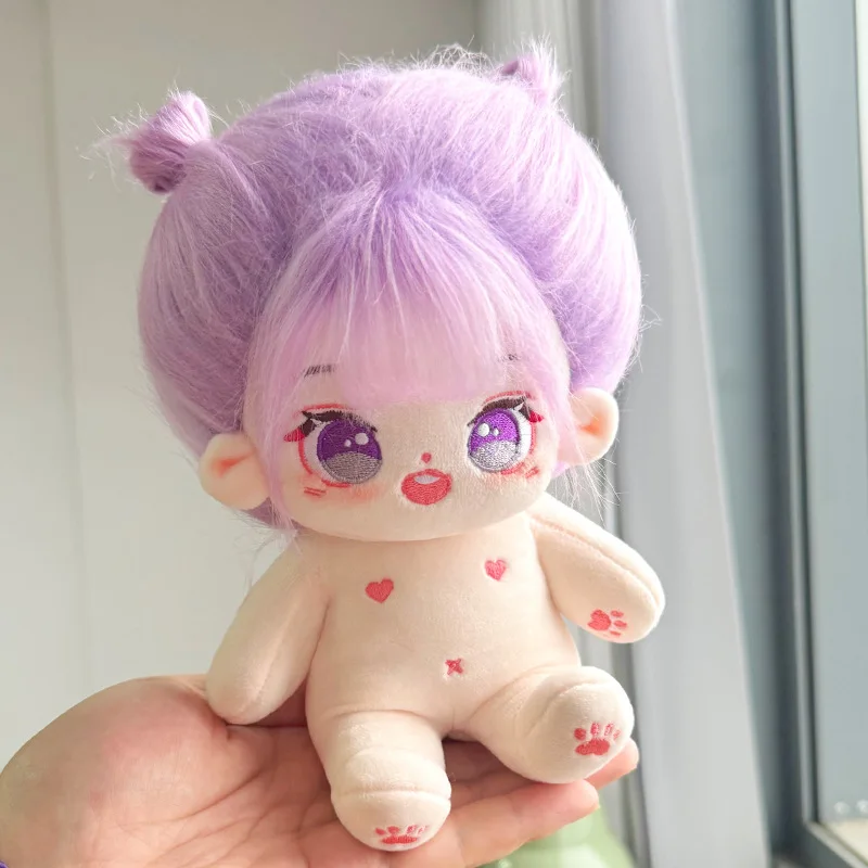 thumbnail image 1 of Muñeca IDol Kawaii de 20cm, muñeco de estrella de peluche de Anime, figura de personalización, juguetes de algodón para bebés, regalos de colección para niños, 1 of 5