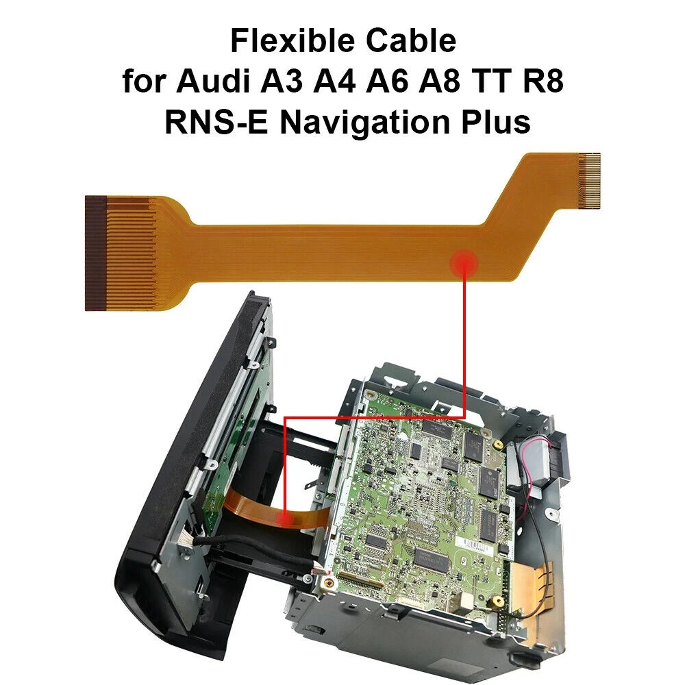 

Flat Cable Foil Cable For Audi A4 RNS-E Navi Plus Display Cable Slide Ladder Rail