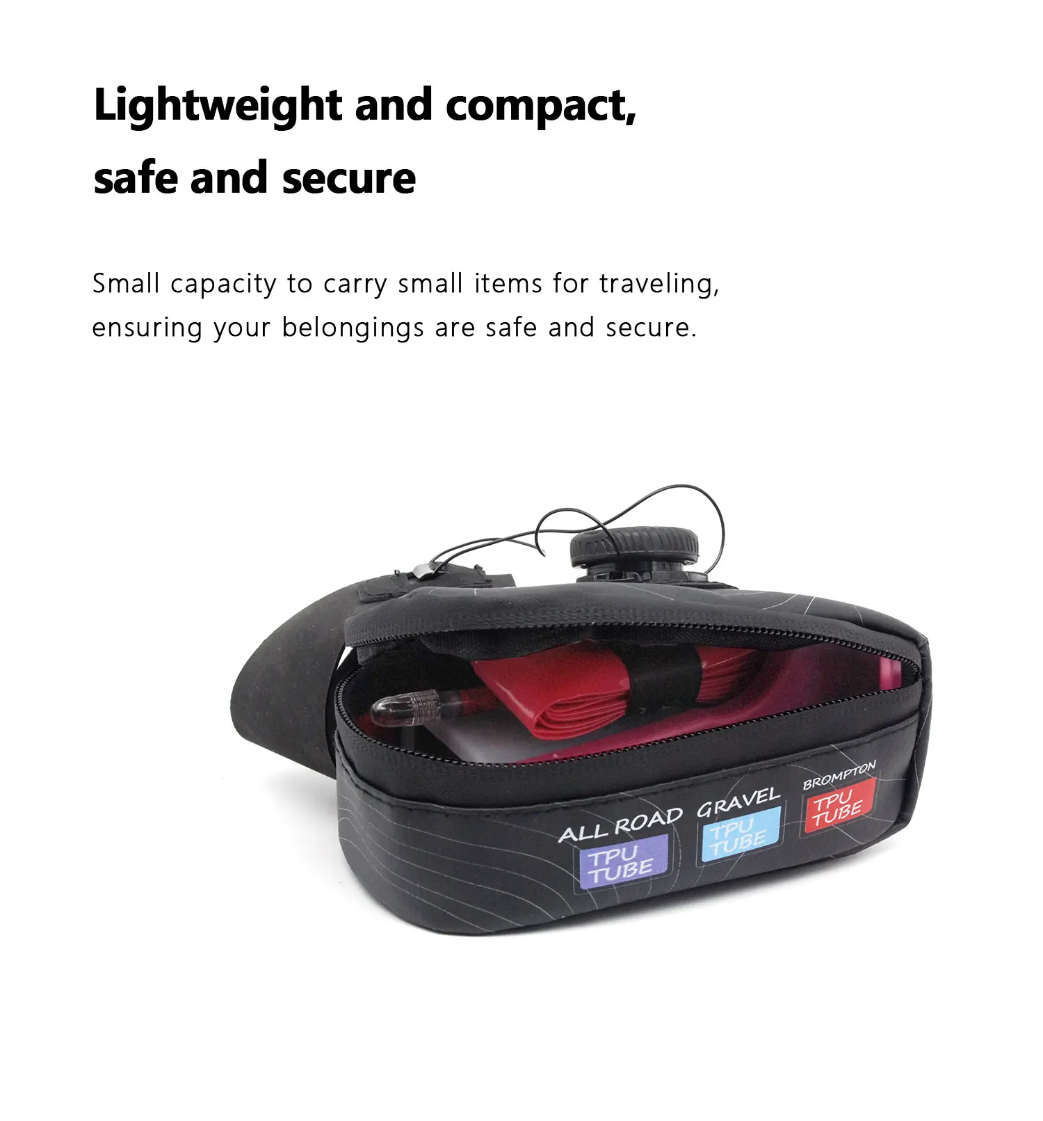 Description Picture 6 of itemRideNow Recycled-materials Bike Bag Tail Bag Mountain Road Bike Backseat Saddle Bag Quick Detachable Waterproof Cycling Storage