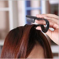 Peigne en V pour cheveux, coiffure, finition, lissage, attelle, outil de coiffure, clip spécial pour perruques 3