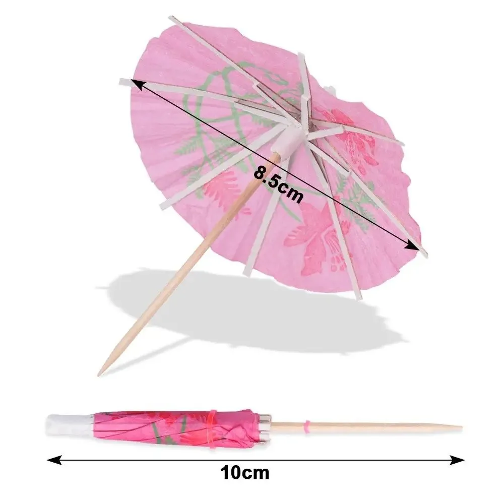 Bamboo Paper Cocktail Parasols Toothpicks for Hawaiian Wedding Decor