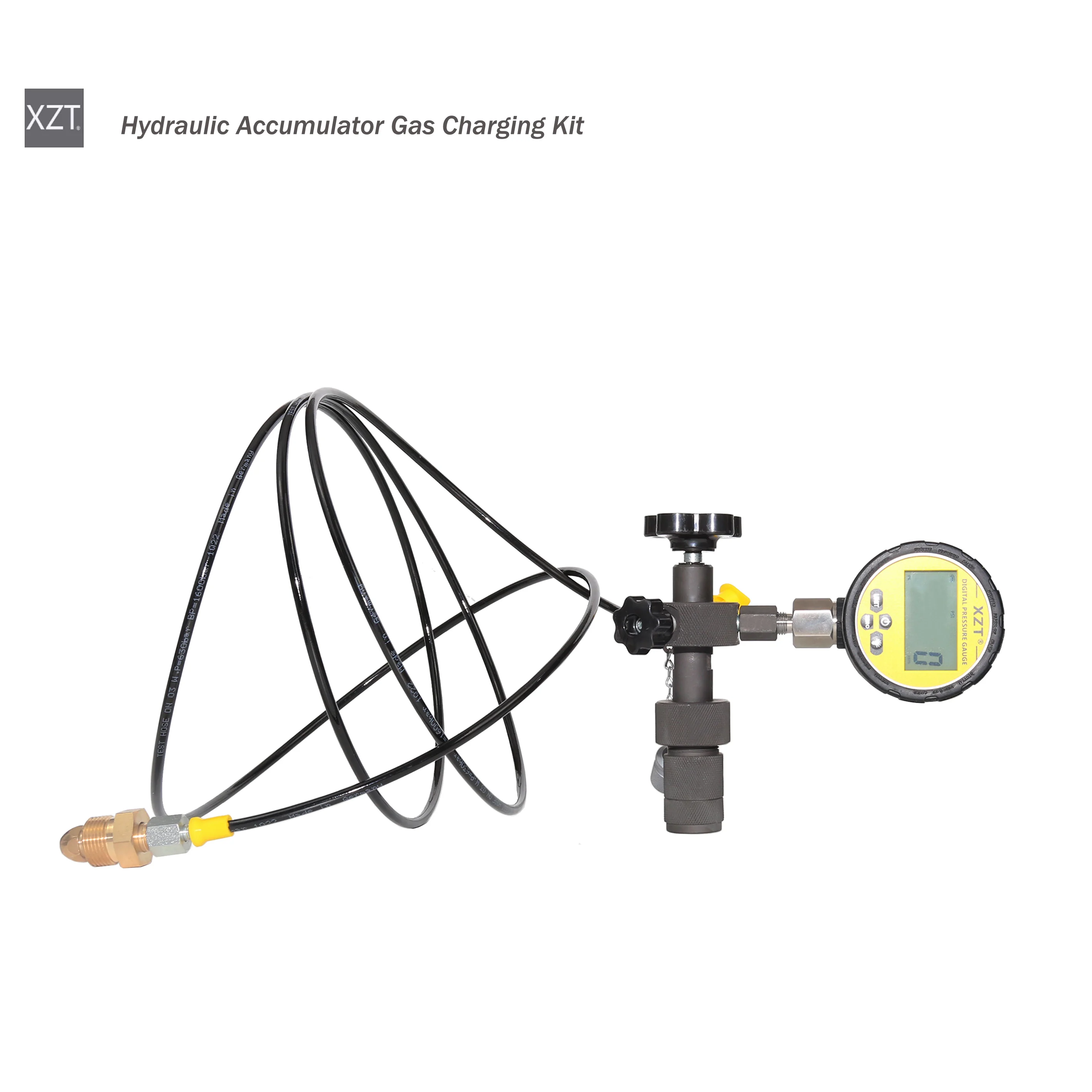 Accumulateur hydraulique chargeant le kit de gaz d'azote de pression FPU-1  l'outil gonflable de 250bar 5/16-32UNF 7/8UNF