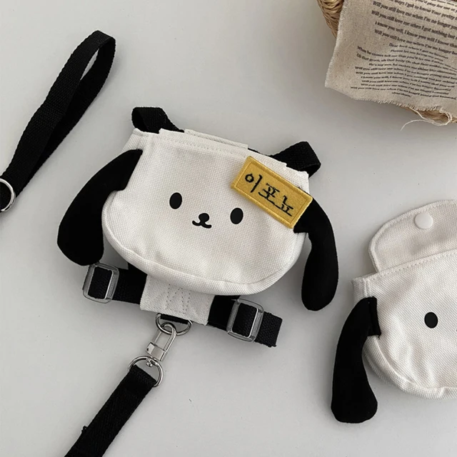 Dog Backpack Puppy Cat Bag With Harness Collar Puppy Snack Bags With Leash Set Pet Cute Bags For Small Pet Outdoor Travel