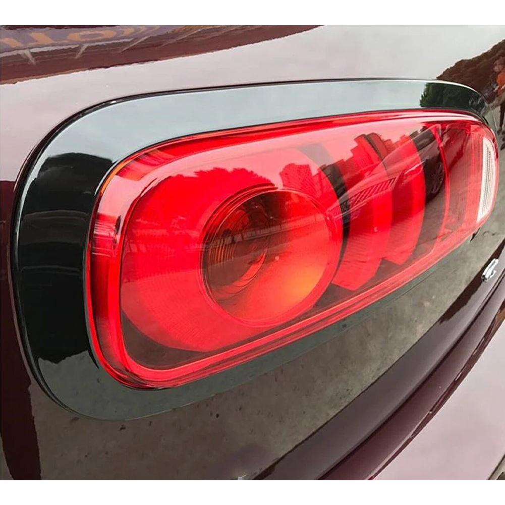 

2 PCS Car Tail Light Frame For Mini Clubman F54 2022 Rear Tail Light Lamp Decorative Cover Stickers Black ABS Car Accessories