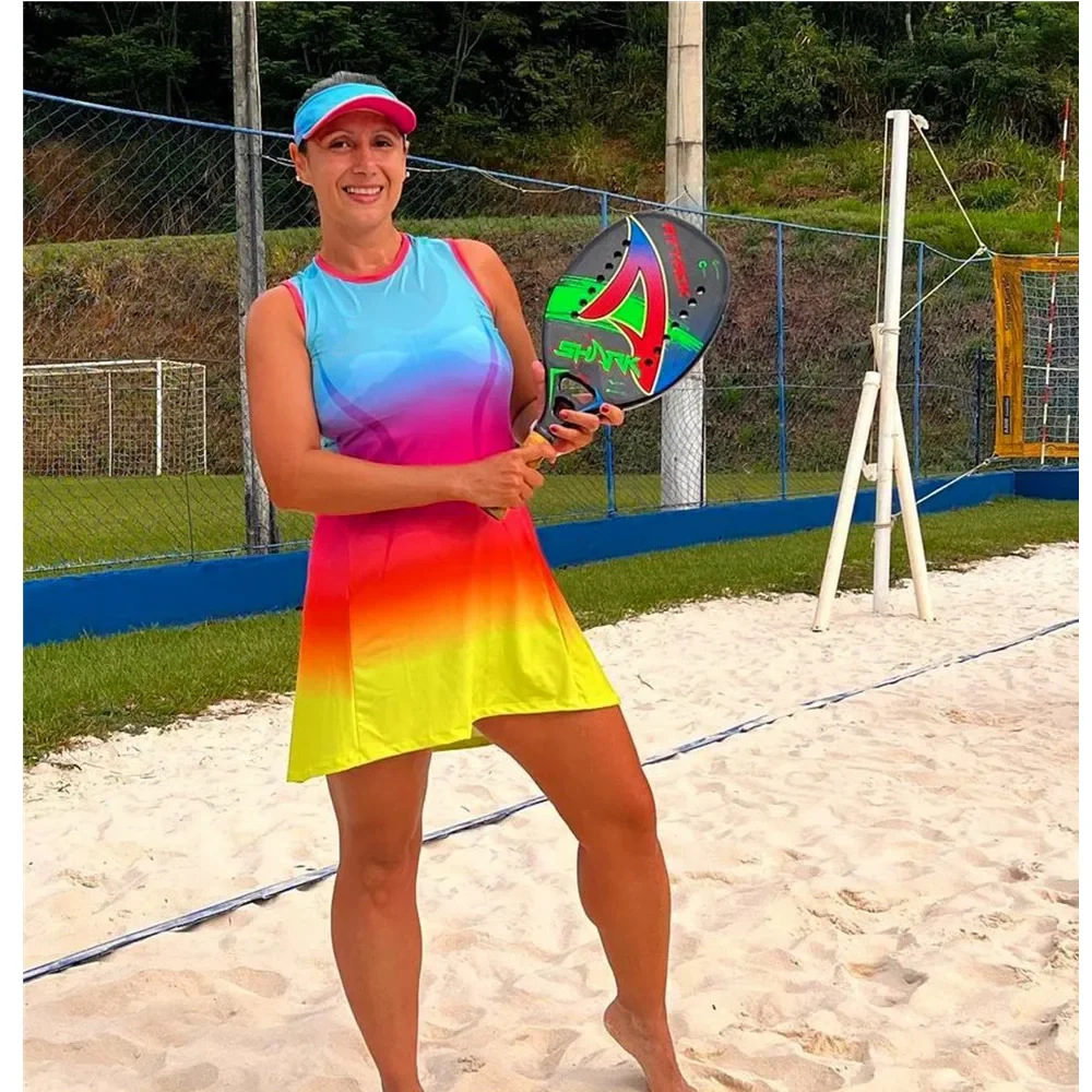 Women Sports Tennis Dress Summer Sleeveless Sport Dress With Shorts Suit Outdoor Badmintain Fitness Elasticity Golf Tennis