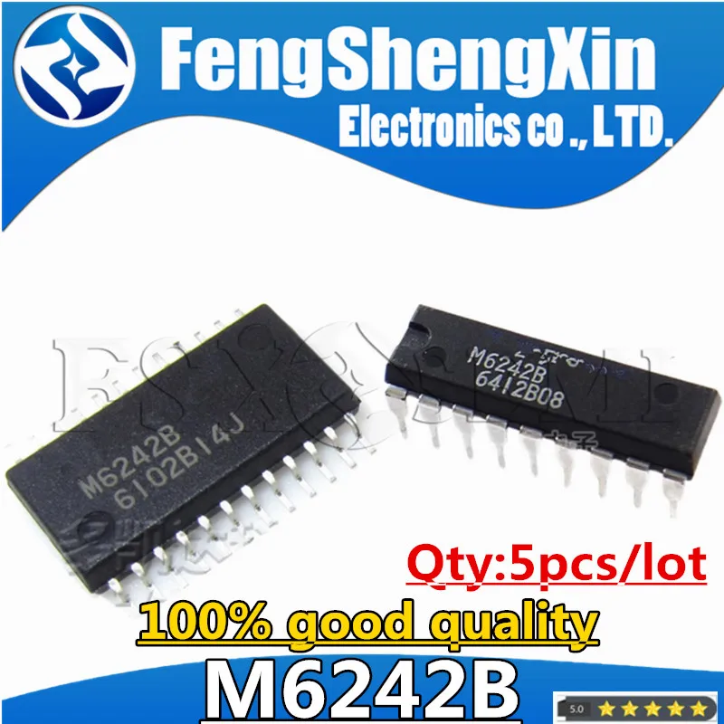 

5pcs M6242B M6242 SOP24 MSM6242B MSM6242BGS-KR1 MSM6242BGS MSM6242BRS DIP18