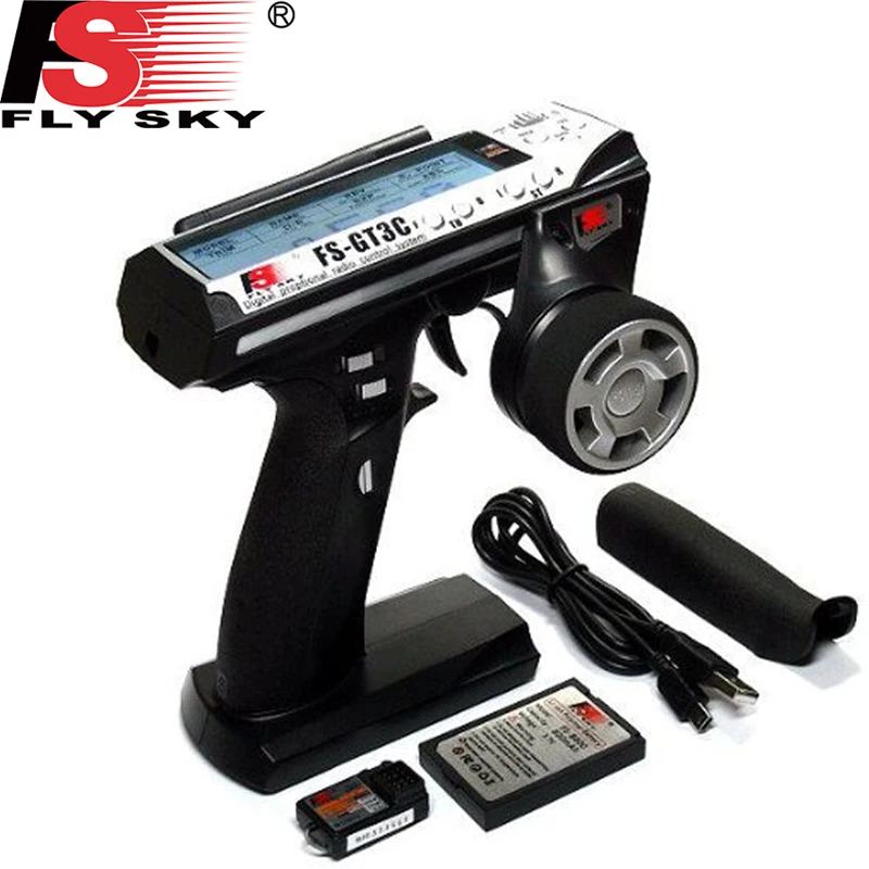 Flysky FSGT3C FS GT3C 2.4G 3CH controller RC CAR System /w battery