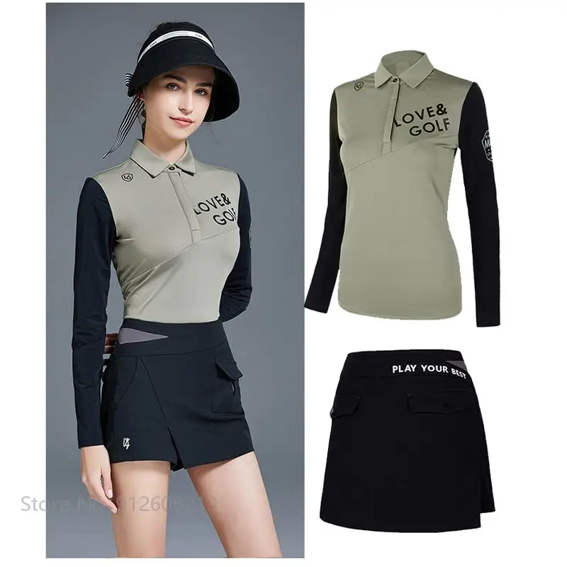 SWAN LOVE GOLF Female High Waist Skort Slim Quick Dry Golf Short Skirt Women Anti-empty Sports Mini Skirt Casual Pocket Shorts