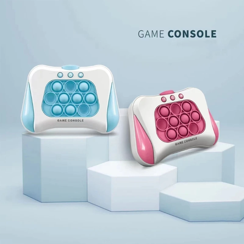 

Finger Press Handheld Game Console Toy Novelty Pop-Puzzle Sensory Gamepad Toy Kids Fine Motor Skill Toy Electronic Gift
