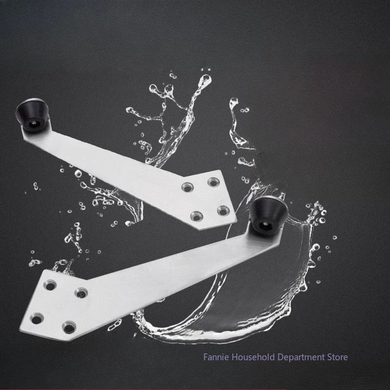 ตัวกันกระแทกประตูสแตนเลส ยางกันกระแทกกันน้ำ ตัวหยุดประตูแบบเงียบ อุปกรณ์ฮาร์ดแวร์เฟอร์นิเจอร์สำหรับห้อง 1