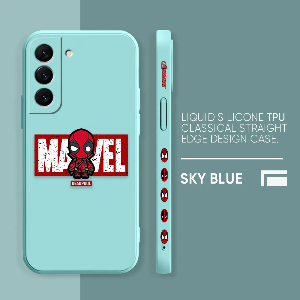 thumbnail image 1 of Funda con estampado de Marvel Spider-Man Deadpool para Samsung S23 S22 S21 S20 FE S11 S11E S10 S10E S9 S30 Ultra Plus 4G 5G, 1 of 5