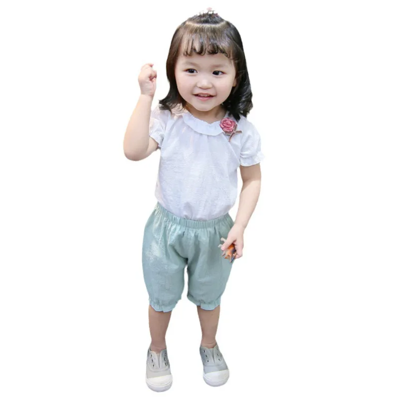 

New Summer Fashion Baby Clothes Suit Children Girls T-Shirt Shorts 2Pcs/Set Kids Outfits Toddler Casual Costume Infant Tracksuit