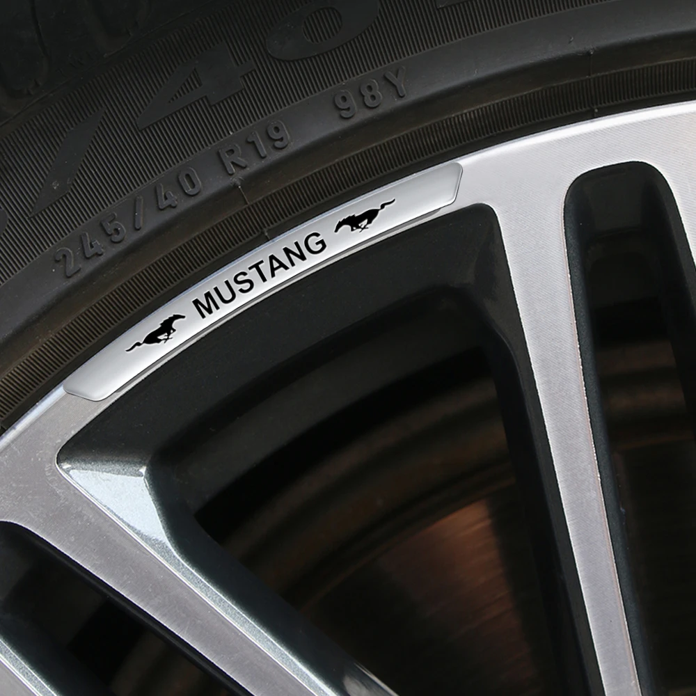 4 Stück Auto-Reifenfelgen-Aluminium-Aufkleber, dekorativer Aufkleber für Focus ST Mk7 Fiesta Ranger Kuga Mustang Everest F150 – Detail 6