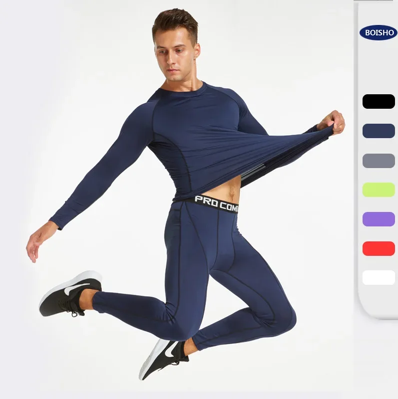 Quick drying suit fitness suit training running suit stretch color sports round neck tight long sleeve trousers set women s zipper high neck long sleeve tight yoga fitness bodysuit sports style shorts fashion