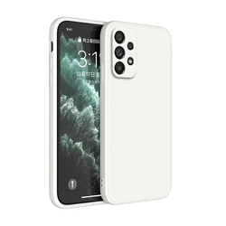 Premium Liquid Silicone Soft Case - Vibrant Protective Cover - A12 (Antique White)