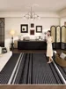 Bohemia Living Room Carpet Black and White Striped Decorative Rug Line Art Bedroom Rugs Large Size Easy To Clean Balcony Carpets 4