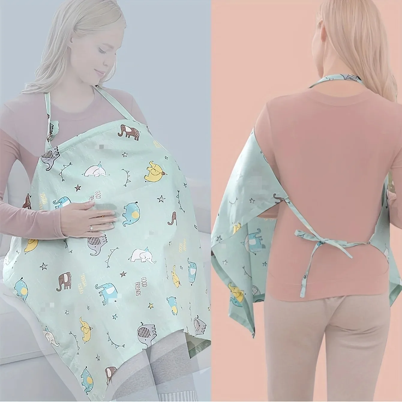 Maternity Nursing Cover Scarf Breastfeeding Stroller Car Seat Cover Universal Fit Nursing Apron