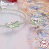 Bamoer 925 Sterling Silver Original Dragonfly Charm Light Green Butterfly Bead Spring Healing For Women Party Fine Jewelry Gift 4