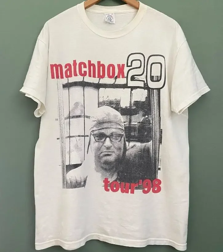 

Матчбокс Twenty Band Tour 98 хлопок белая унисекс футболка S-5XL VM8685