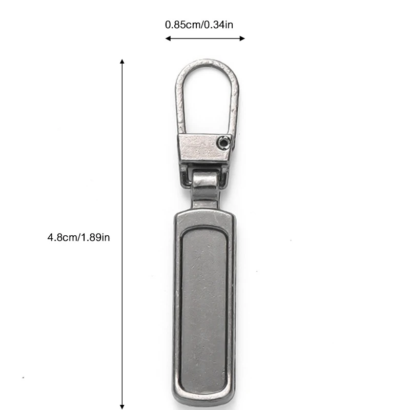 Zipper Pullers Zipper Heads 10/1Pcs Detachable Metal Zipper Puller Universal Replacement Tab