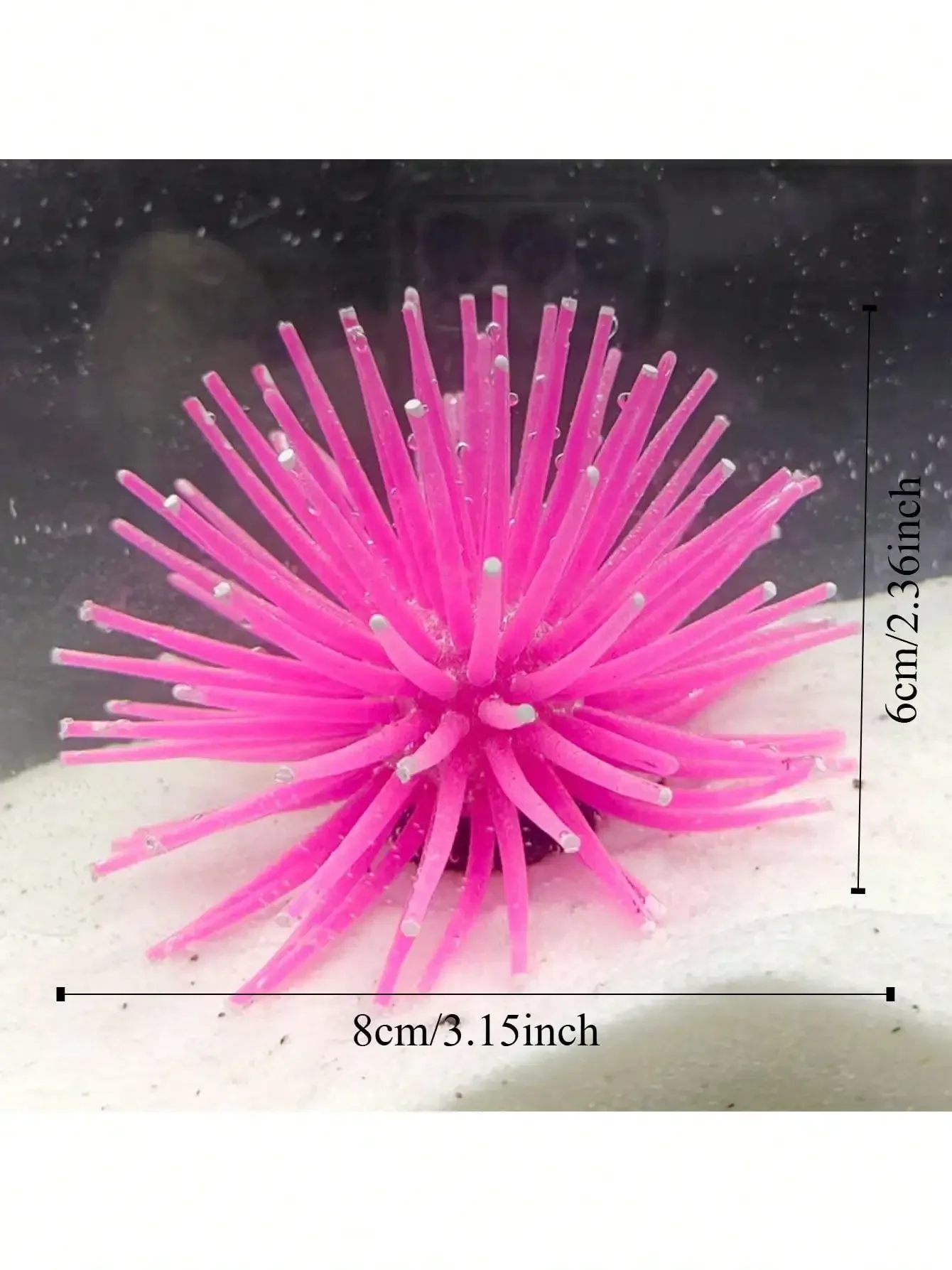 Artificial Sea Urchin/Anemone Soft Coral 1pc For Aquarium Decorative Fish Tank Ornament