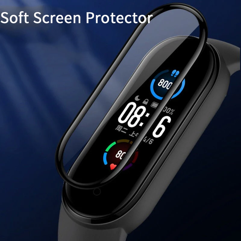 2in1 Case Screen Protector for Xiaomi Mi Band 6 5 4 3 Case+Film Full Coverage Protective Cover for Miband 6 5 band 5 4 3 NFC 