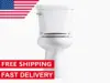 Comfort Height Two-piece Elongated1.28 Gpf Toilet with Class Five Flushing Technology And Left-hand Trip Lever Seat Not Included 1