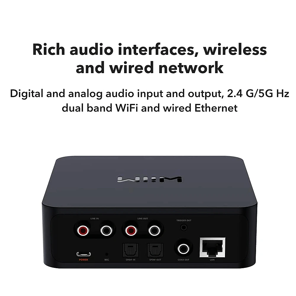 倉 WiiM Pro AirPlay 2 レシーバー Chromecast Audio WiFi Multiroom