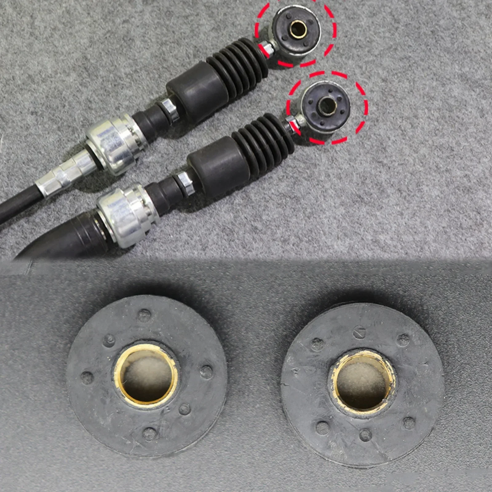Car Manual Gear Shift Selector Lever Linkage Cable End Rod Connector Shifter Bushing For Toyota Corolla E80 E90 E100 E110 E120