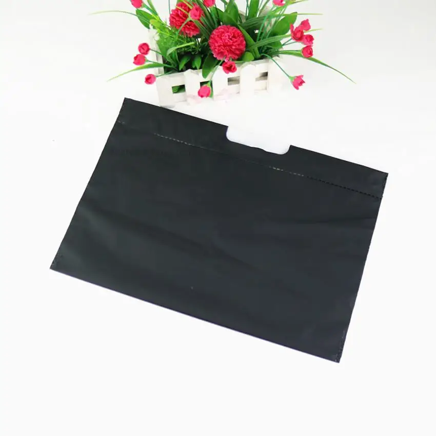 Candy Box Cute 48pcs/lot 35x24x11cm Plastic Gift Bags Clothes, Garments, Store Bag, Take Away Bags, Matte Black Finish Tote – Detail 3