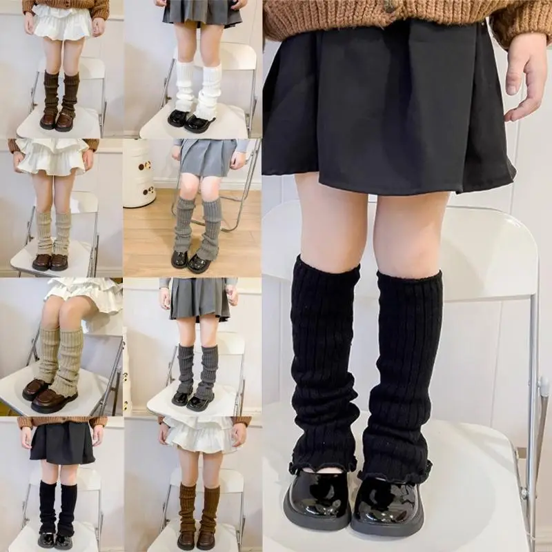 Knee Socks Breathable Fashion Long Loose Socks Calf Stockings for Girl Students 3-10 Year