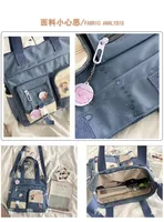 Waterproof Canvas Women Handbags Shoulder Bag Nylon Ladies Messenger Bag Oxford Crossbody Bags Tote Book Bags for Girls Satchels - Image 5