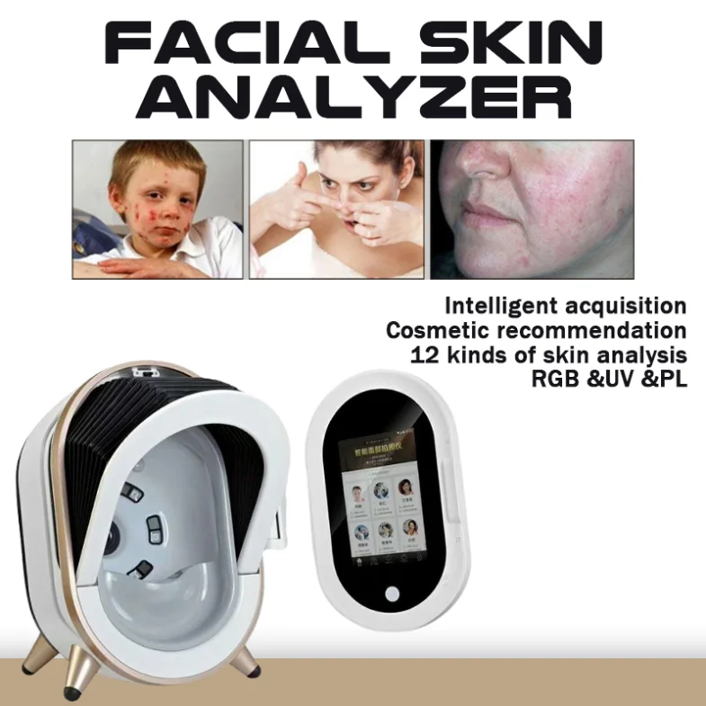 

Skin Diagnosis Brand Fluorescent Bulbs Light Magnifying Facial Care Analyzer Handheld Diagnosis